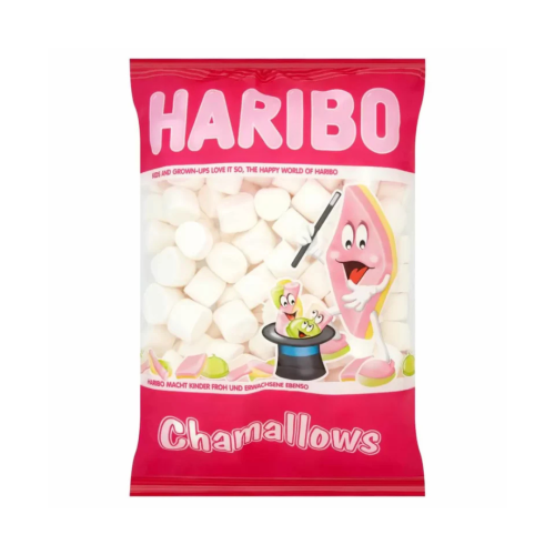 Haribo Big White Mallow 1kg Bag – Soft and Sweet Treat