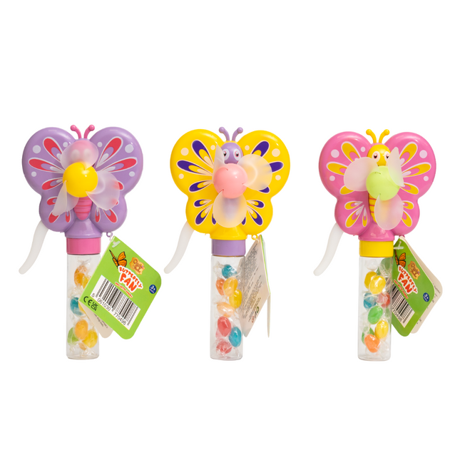 Candy Paradise Butterfly Fan Toy With Candy 12x10g