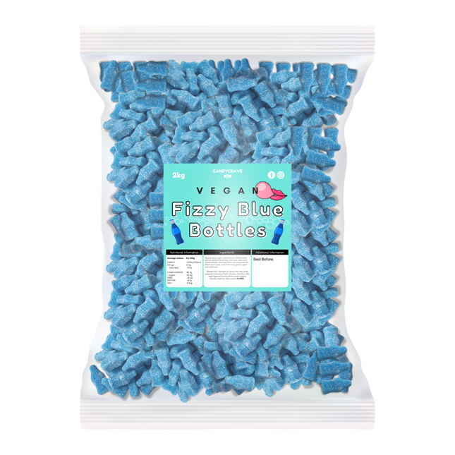 Candycrave Vegan Fizzy Blue Bottles 2kg