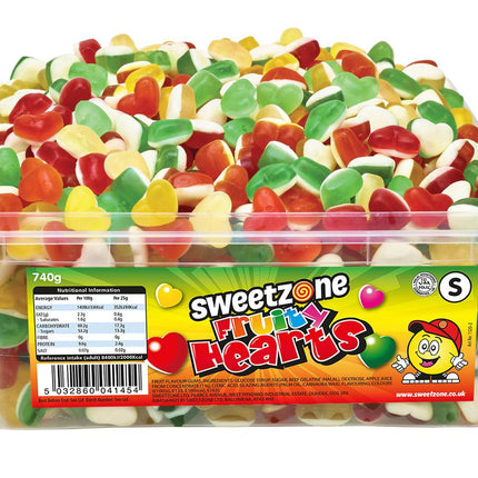 Sweetzone Fruity Hearts Tub 740g