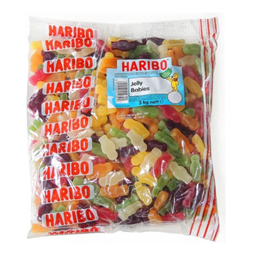 Haribo Jelly Babies – 3kg Bulk Bag – Perfect for Parties