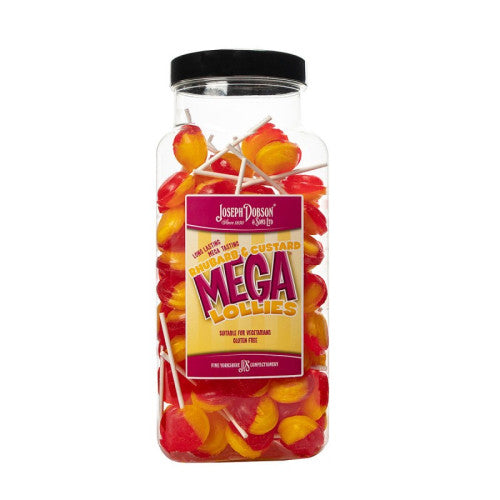 Dobson Rhubarb & Custard Lolly 90 Count Jar