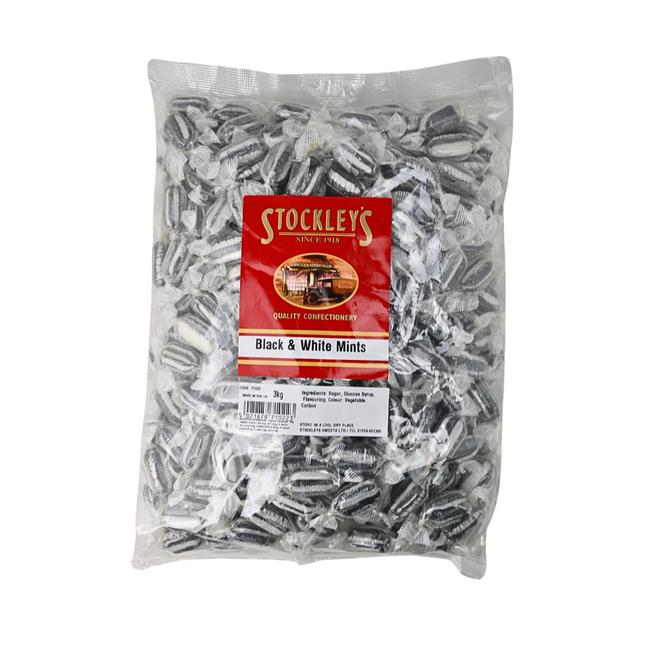 Stockleys Black & White Mints 3Kg