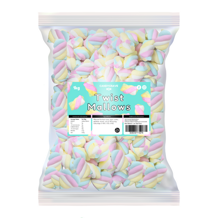 Candycrave Twist Mallows 1kg