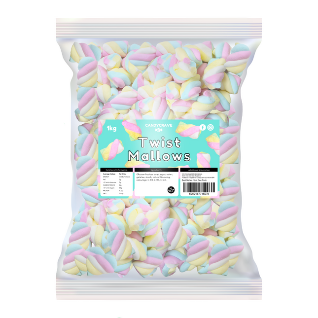 Candycrave Twist Mallows 1kg