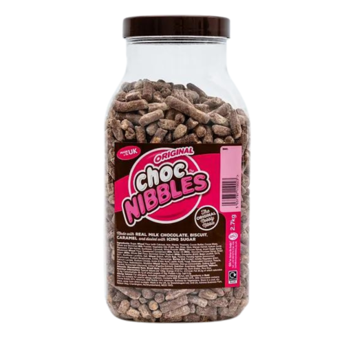 Original Choc Nibbles Sweet Jar – Classic Chocolate Flavoured Sweets





